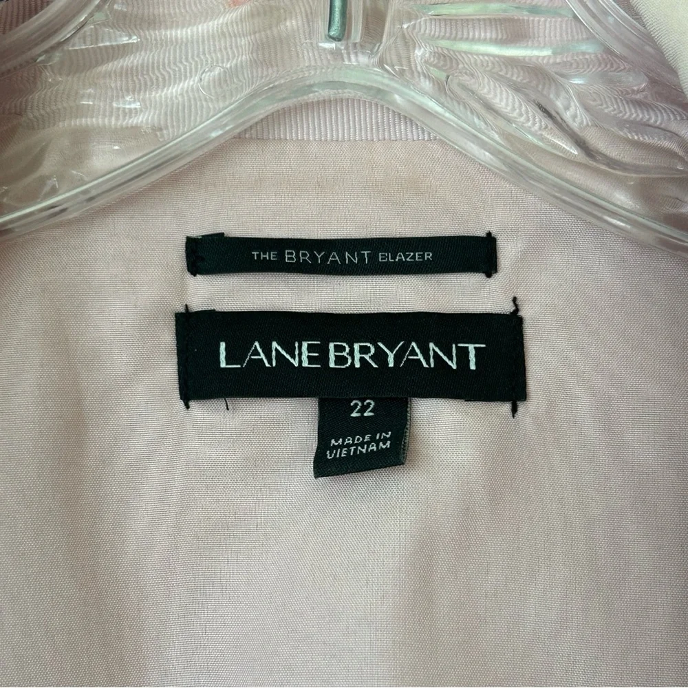 Lane Bryant Pink Floral Open-Front Blazer - Picture 3 of 9